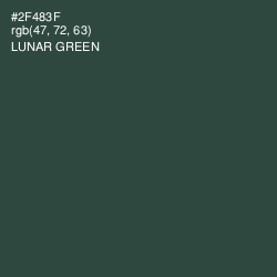 #2F483F - Lunar Green Color Image